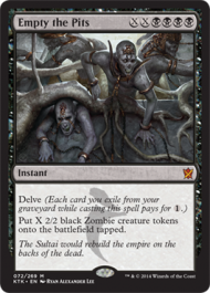Empty the Pits (Khans of Tarkir) Near Mint Foil