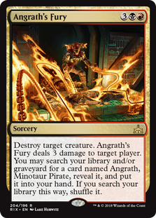 Angrath's Fury (Rivals of Ixalan) Light Play