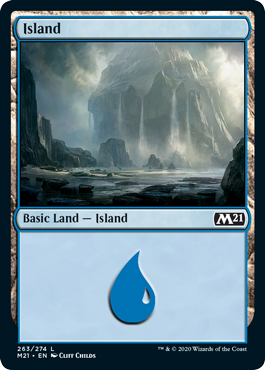 Island (263) (Magic 2021 Core Set) Near Mint
