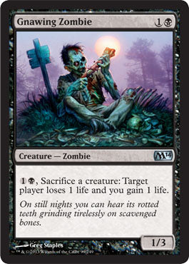 Gnawing Zombie (Magic 2014 Core Set) Near Mint