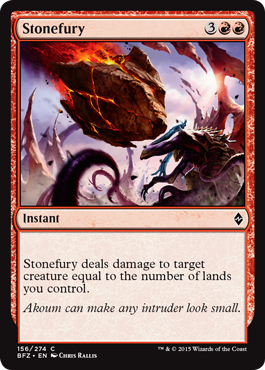 Stonefury (Battle for Zendikar) Medium Play