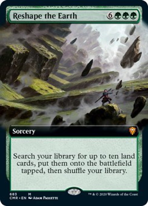 Reshape the Earth (Extended Art) (Commander Legends) Near Mint Foil