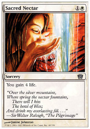 Sacred Nectar (8th Edition) Medium Play