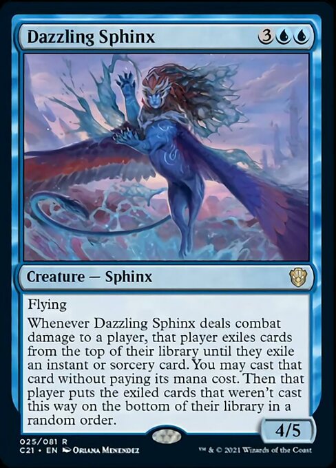 Dazzling Sphinx (Commander 2021 Strixhaven) Near Mint