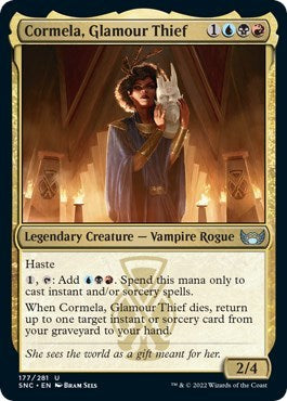 Cormela, Glamour Thief (Streets of New Capenna) Near Mint Foil