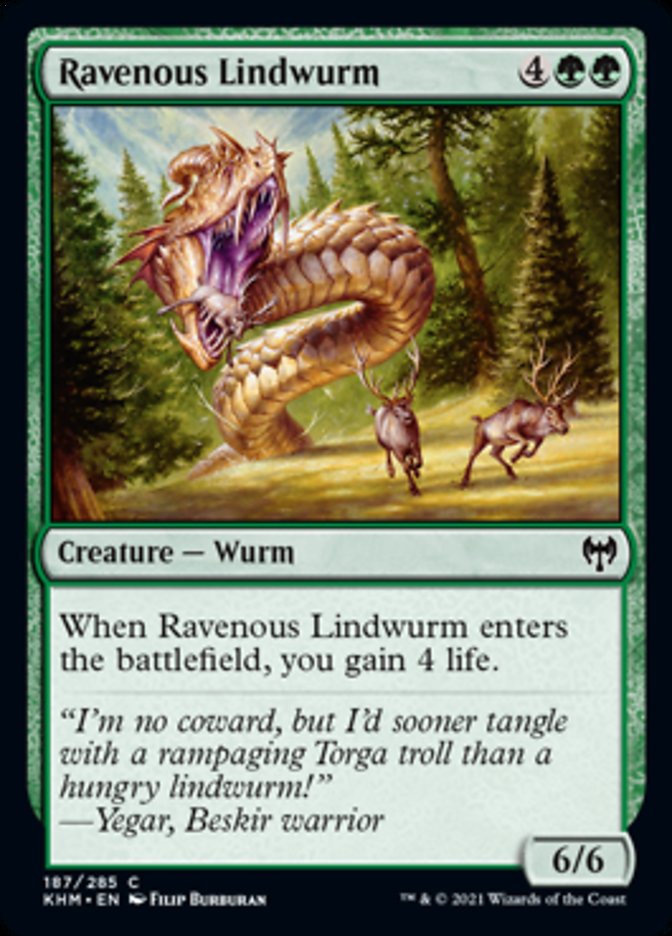 Ravenous Lindwurm (Kaldheim) Medium Play