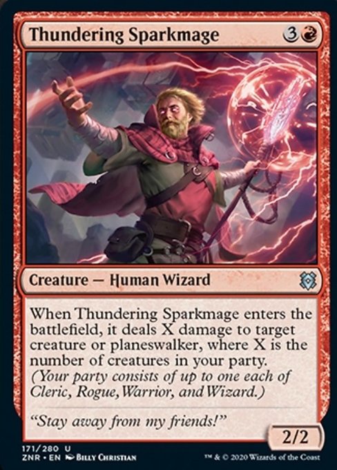 Thundering Sparkmage (Zendikar Rising) Near Mint