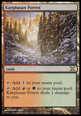 Karplusan Forest (10th Edition) Medium Play