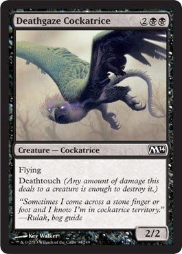 Deathgaze Cockatrice (Magic 2014 Core Set) Light Play