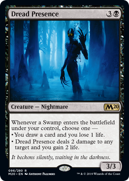 Dread Presence (Magic 2020 Core Set) Light Play