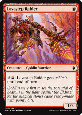 Lavastep Raider (Battle for Zendikar) Light Play