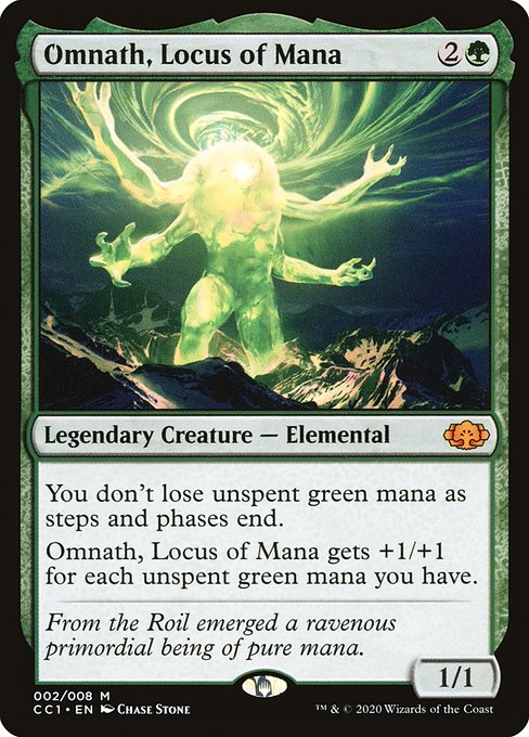 Omnath, Locus of Mana (Commander Collection: Green) Light Play Foil