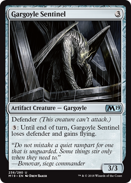 Gargoyle Sentinel (Magic 2019 Core Set) Near Mint