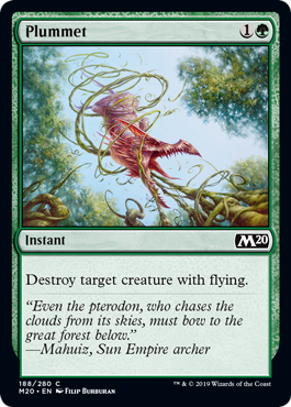 Plummet (Magic 2020 Core Set) Near Mint