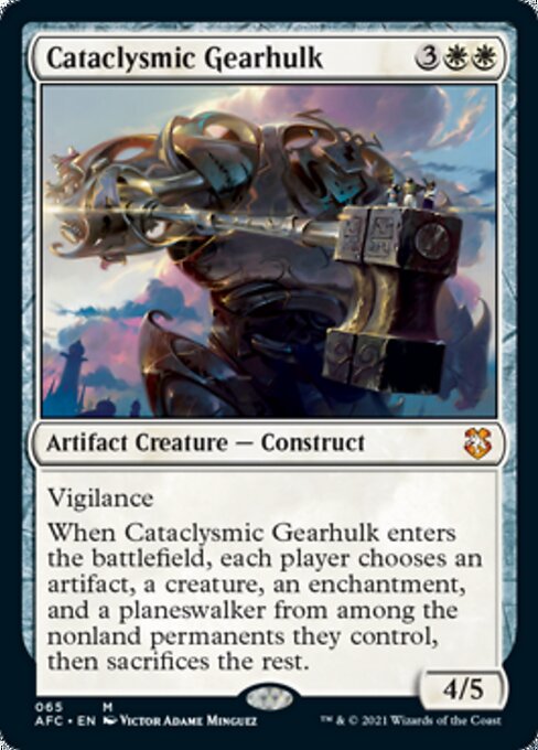 Cataclysmic Gearhulk (Commander 2021 Forgotten Realms) Near Mint