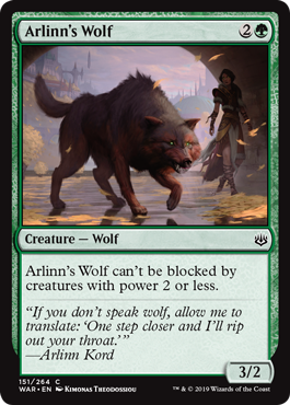 Arlinn's Wolf (War of the Spark) Near Mint