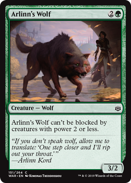 Arlinn's Wolf (War of the Spark) Near Mint Foil