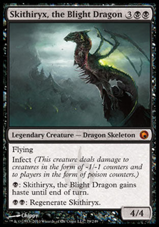 Skithiryx, the Blight Dragon (Scars of Mirrodin) Near Mint Foil
