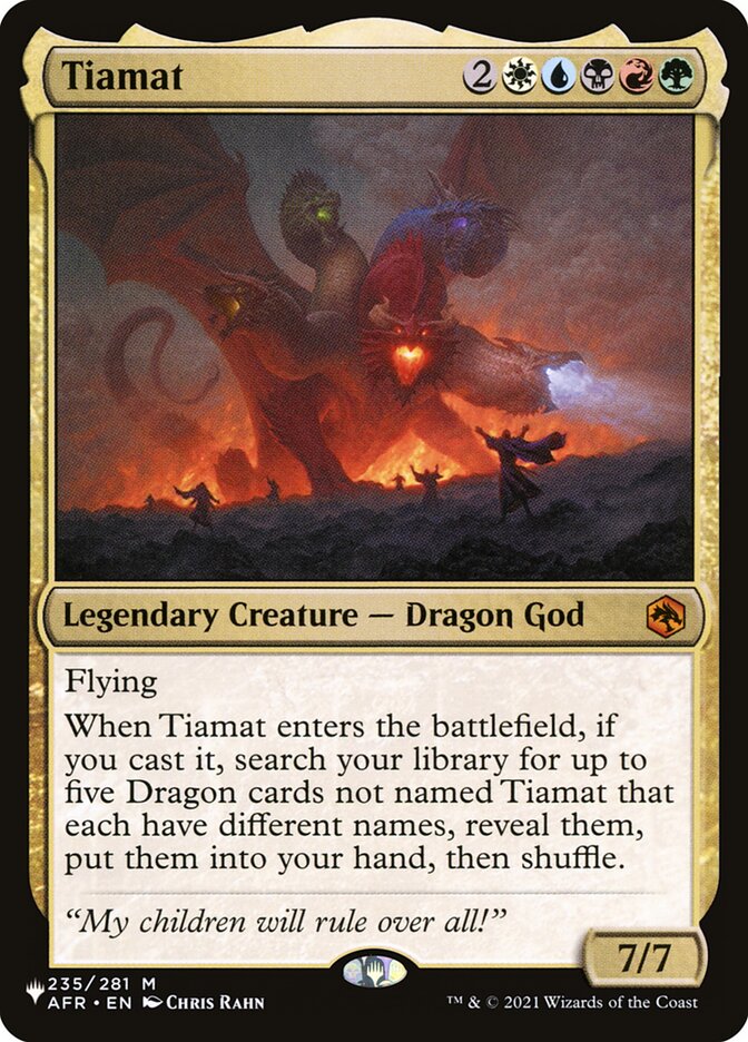 Tiamat (The List) Near Mint