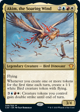 Akim, the Soaring Wind (Commander 2020 Ikoria) Near Mint Foil