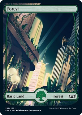 Forest (281) (Streets of New Capenna) Near Mint Foil