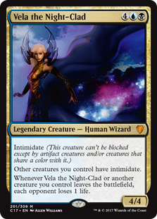Vela the Night-Clad (Commander 2017) Medium Play