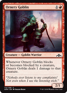 Ornery Goblin (Guilds of Ravnica) Near Mint