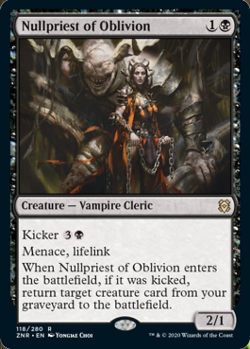 Nullpriest of Oblivion (Zendikar Rising) Medium Play