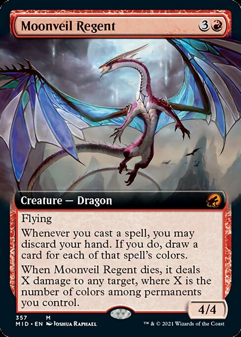 Moonveil Regent (Extended Art) (Innistrad: Midnight Hunt) Near Mint Foil