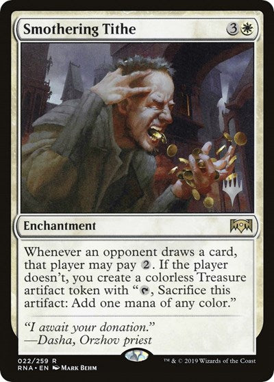Smothering Tithe (Promo Pack: Throne of Eldraine) Near Mint Foil