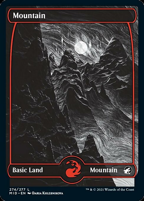 Mountain (274) (Innistrad: Midnight Hunt) Near Mint Foil