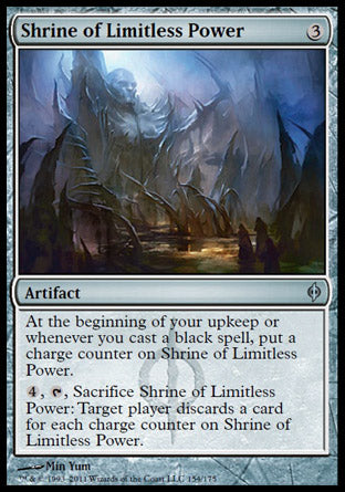 Shrine of Limitless Power (New Phyrexia) Medium Play
