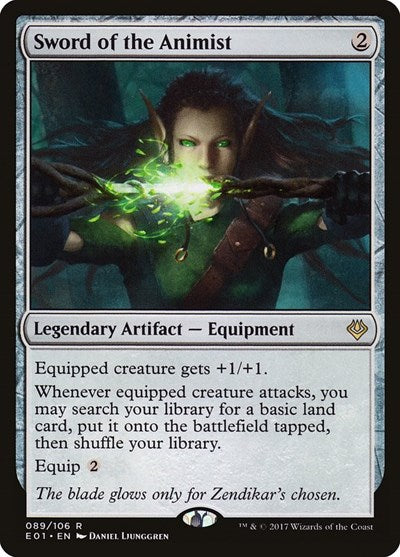 Sword of the Animist (Archenemy: Nicol Bolas) Near Mint