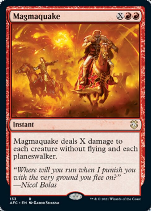 Magmaquake (Commander 2021 Forgotten Realms) Near Mint