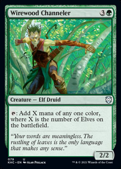 Wirewood Channeler (Commander 2021 Kaldheim) Near Mint