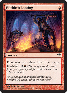 Faithless Looting (Dark Ascension) Medium Play