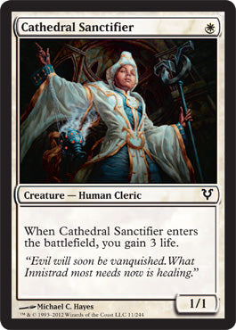 Cathedral Sanctifier (Avacyn Restored) Medium Play Foil