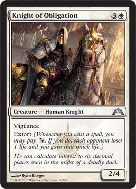 Knight of Obligation (Gatecrash) Near Mint