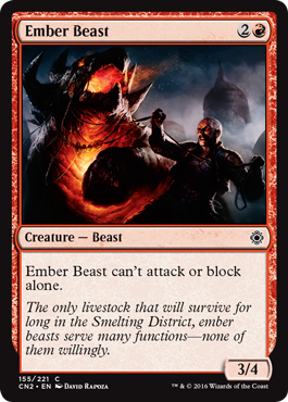 Ember Beast (Conspiracy: Take the Crown) Near Mint Foil