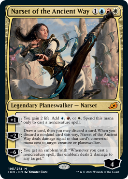 Narset of the Ancient Way (Ikoria: Lair of Behemoths) Medium Play Foil