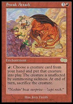 Sneak Attack (Urza's Saga) Light Play