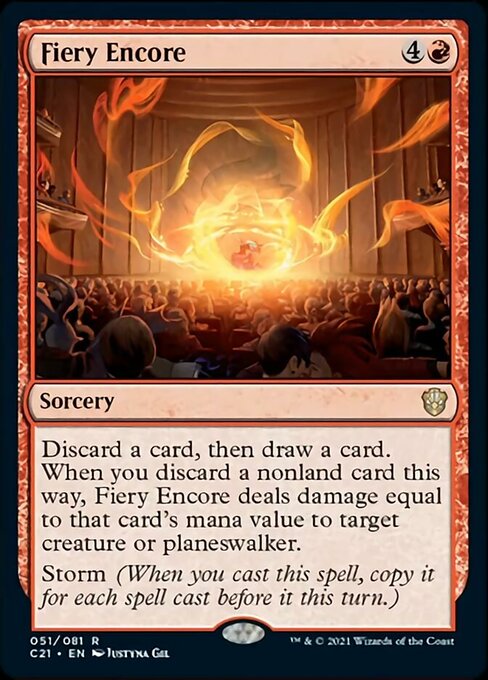 Fiery Encore (Commander 2021 Strixhaven) Near Mint