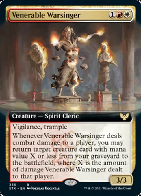 Venerable Warsinger (Extended Art) (Strixhaven) Near Mint Foil