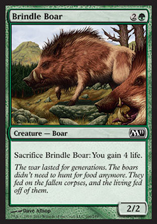 Brindle Boar (Magic 2011 Core Set) Medium Play
