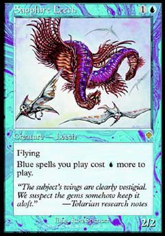 Sapphire Leech (Invasion) Near Mint Foil