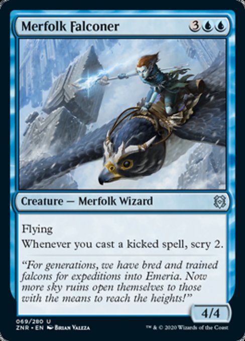 Merfolk Falconer (Zendikar Rising) Near Mint