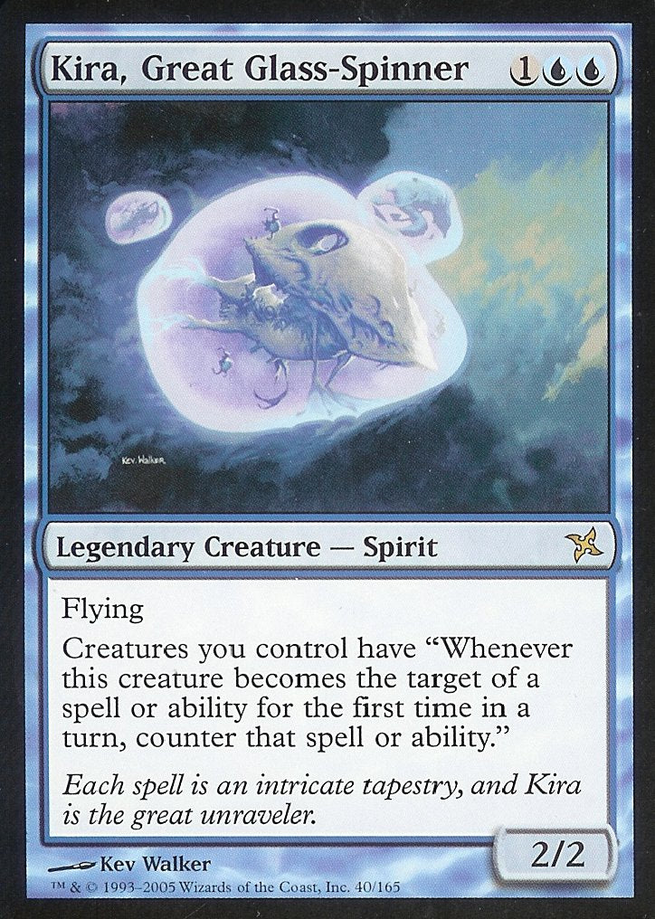 Kira, Great Glass-Spinner (Betrayers of Kamigawa) Medium Play Foil