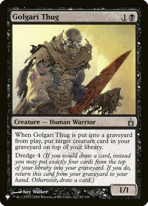 Golgari Thug (The List) Near Mint