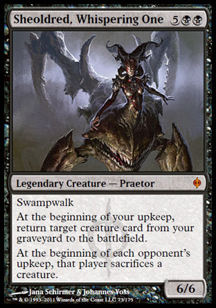 Sheoldred, Whispering One (New Phyrexia) Medium Play Foil