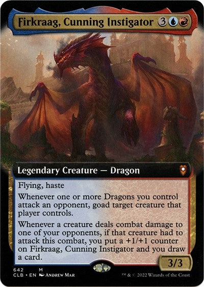Firkraag, Cunning Instigator (Extended Art) (Commander Legends: Battle for Baldur's Gate) Light Play
